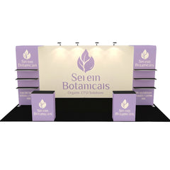 10x20 FT Trade Exhibition Aluminum Modern Advertising Expo Fabric Trade Booth Display