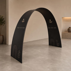 Open Arch Door Backdrop Stand Print Fabric Arch Cover For Birthday Wedding Party Decor