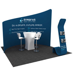 Custom Printed Tension Fabric Display Banner Stand, Portable, Reusable, Easy Assembly 36x90 Inch