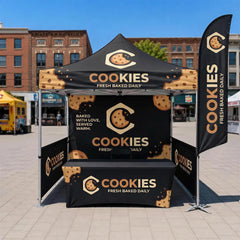 Custom Pop Up Canopy Tent Package with Trade Show Booth Display