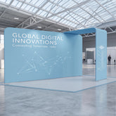 10x20FT Trade Show Booth New Design Modular Aluminum Frame Portable Dye-Sublimation for Exhibitions