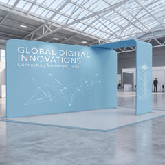 10x20FT Trade Show Booth New Design Modular Aluminum Frame Portable Dye-Sublimation for Exhibitions