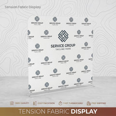 Custom Trade Show Backdrop Banner with Aluminum Frame, Personalized Fabric Display for Events