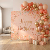 Custom Kids Birthday Backdrop Display, Personalized Party Banner with Aluminum Frame