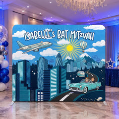 Custom Backdrop Banner, Personalized Tension Fabric Display for Party, Event, Trade Shows