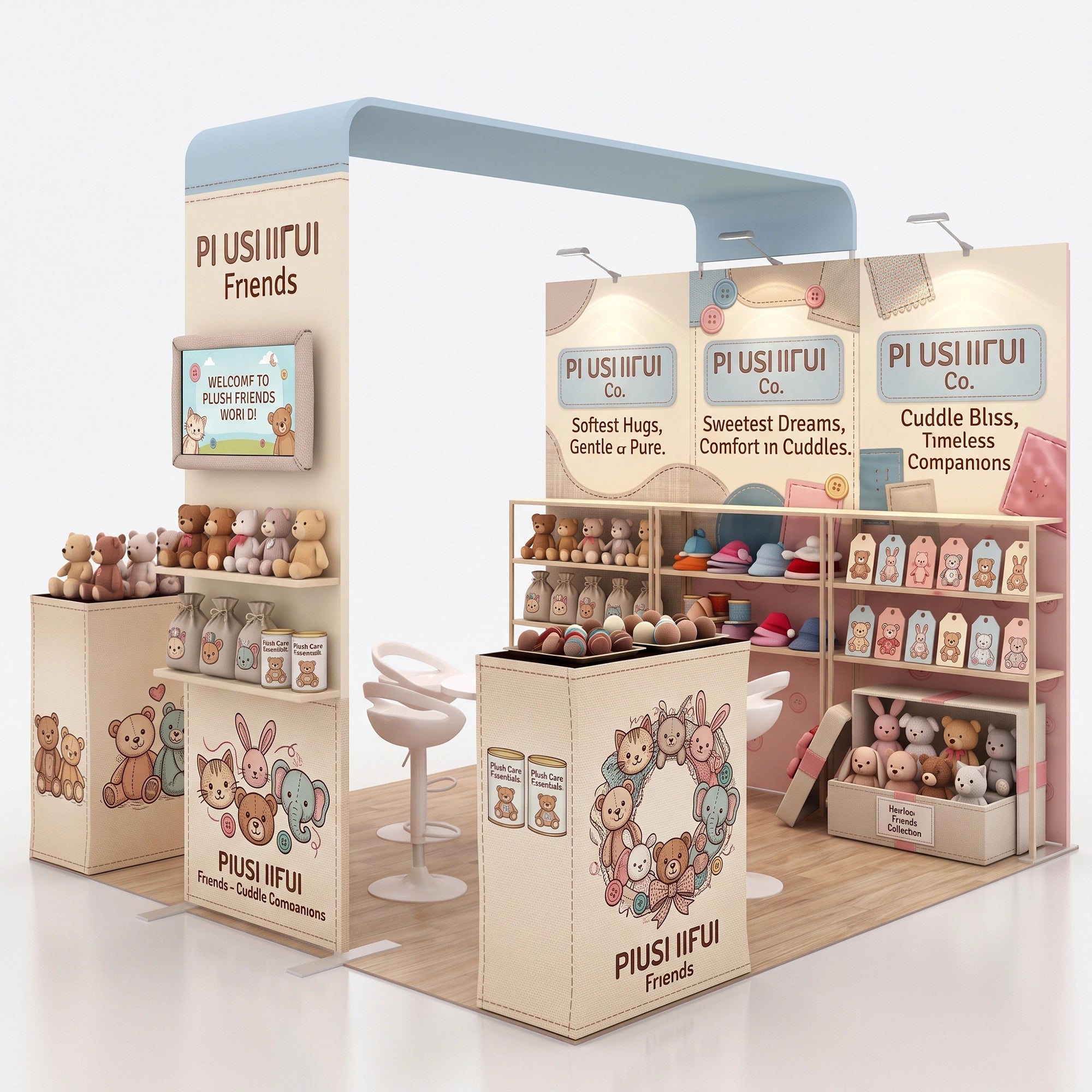 10x10FT aluminum tension fabric shelf display, trade, portable advertising promotion, exhibition and sales platform