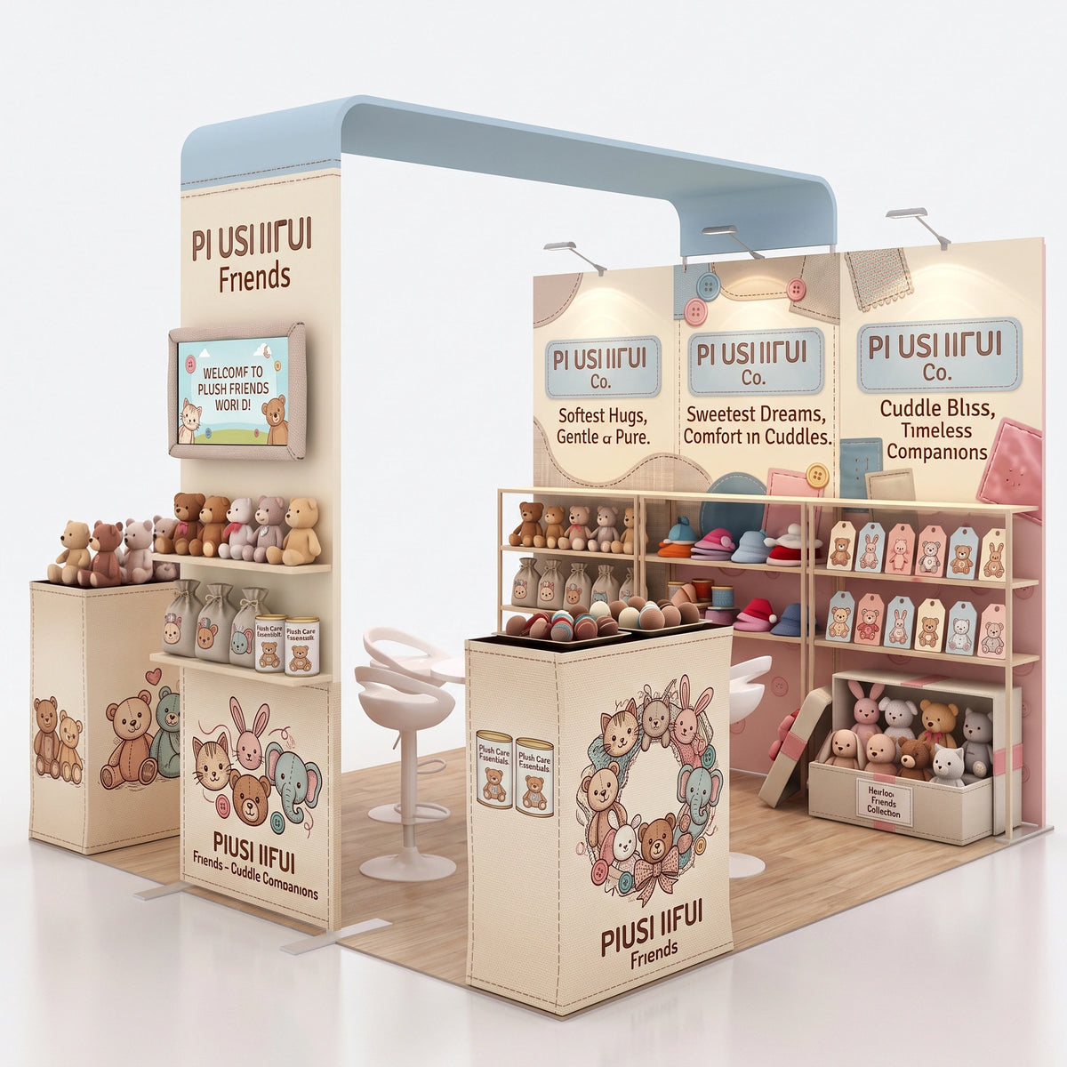 10x10FT aluminum tension fabric shelf display, trade, portable advertising promotion, exhibition and sales platform