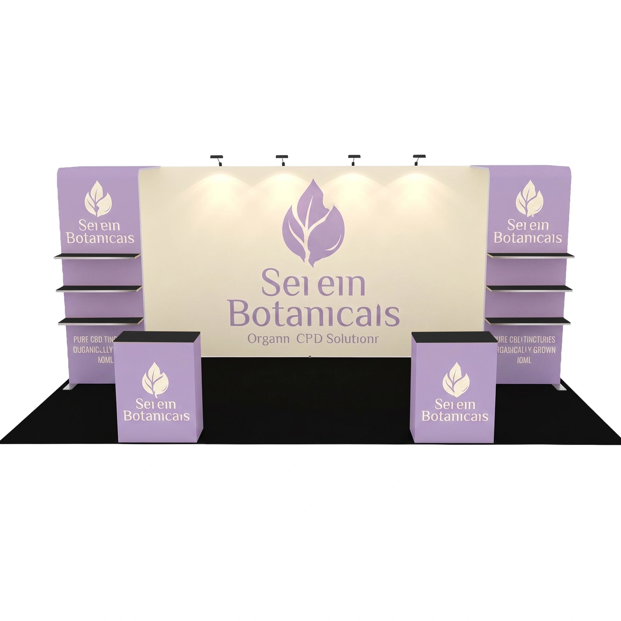 10x20 FT Trade Exhibition Aluminum Modern Advertising Expo Fabric Trade Booth Display