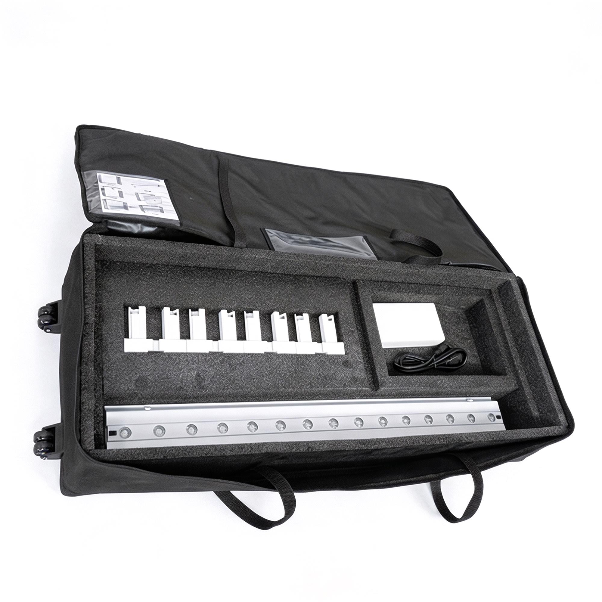 Modern LED Lit Storage Cabinet, Floor Standing Display Shelf for Events
