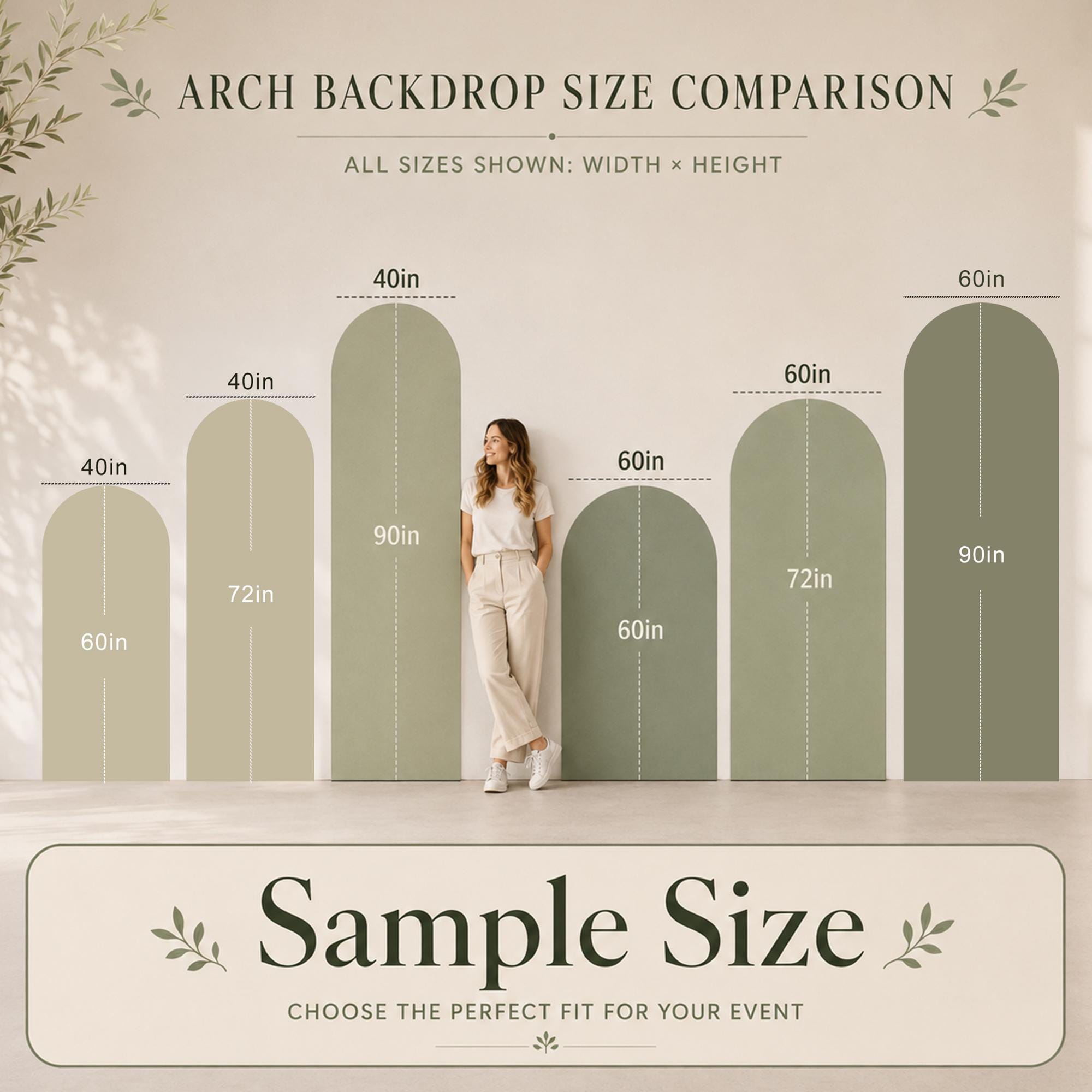 Custom Arch Backdrop Cover Display, Personalized Fabric Wedding & Party Photo Backdrop
