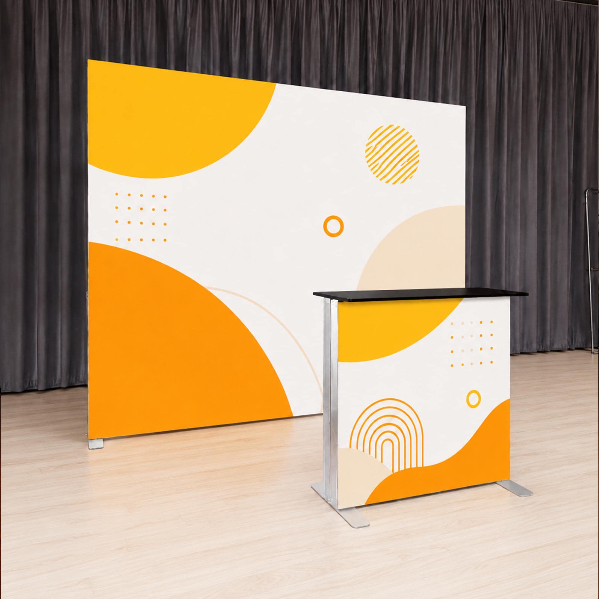 Portable Custom LED Reception Counter for Events & Exhibitions