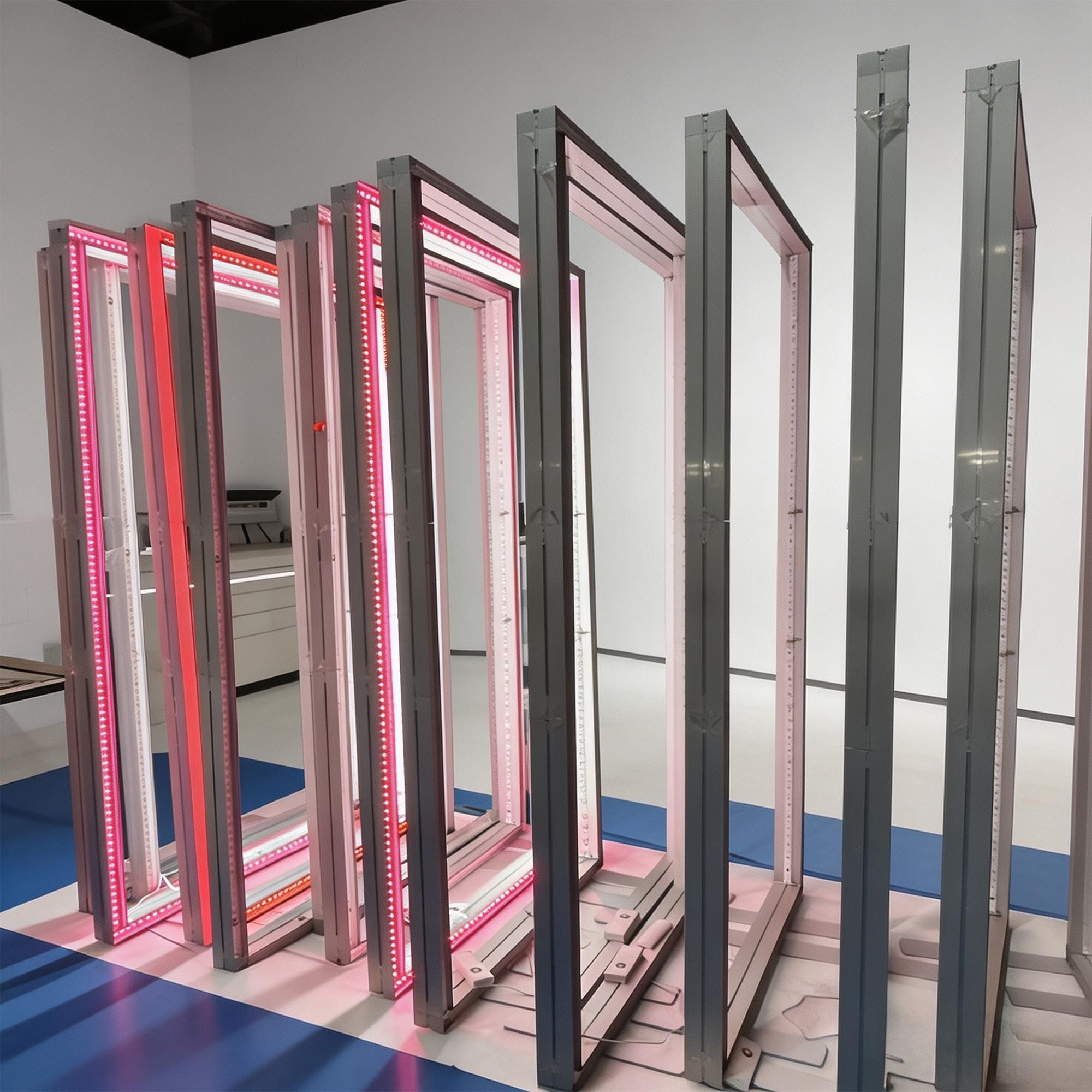 LED Lighted Backdrop Display Floor Stand, Portable Trade Show Lightbox Wall, Custom Illuminated Banner