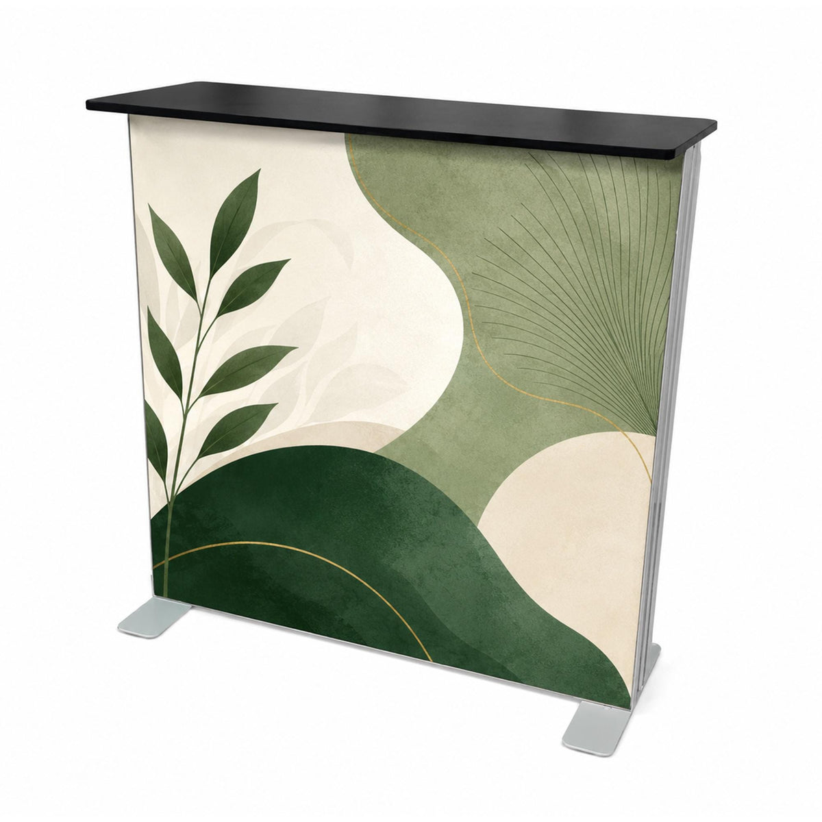 LED Light Box Reception Counter, Portable Trade Show Display Podium Table, Custom Illuminated