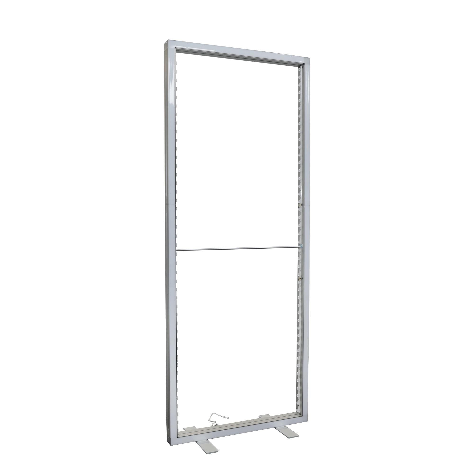 LED Lighted Backdrop Display Floor Stand, Portable Trade Show Lightbox Wall, Custom Illuminated Banner