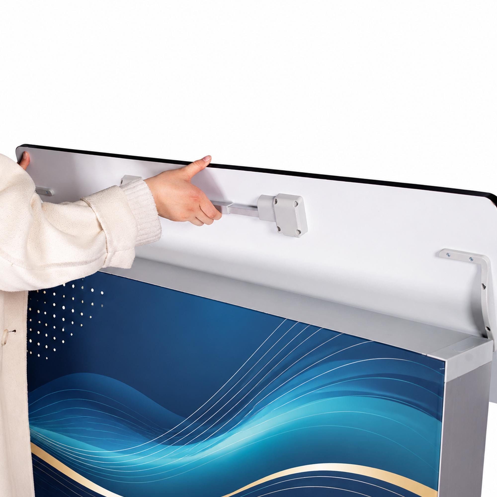 Portable Custom LED Reception Counter for Events & Exhibitions