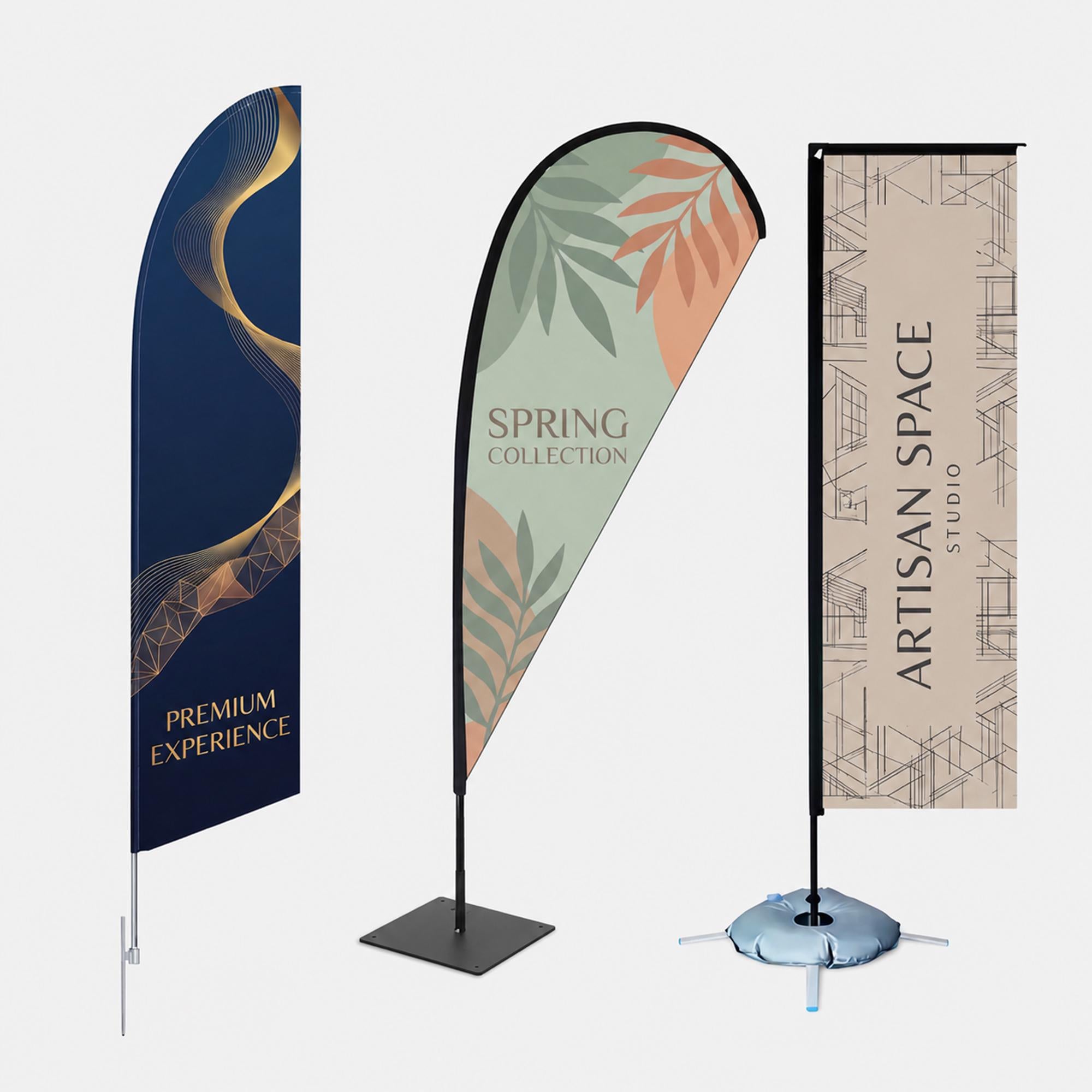 Custom Teardrop Flag, Full Print Personalized Advertising Banner for Business Outdoor Events, Trade Show