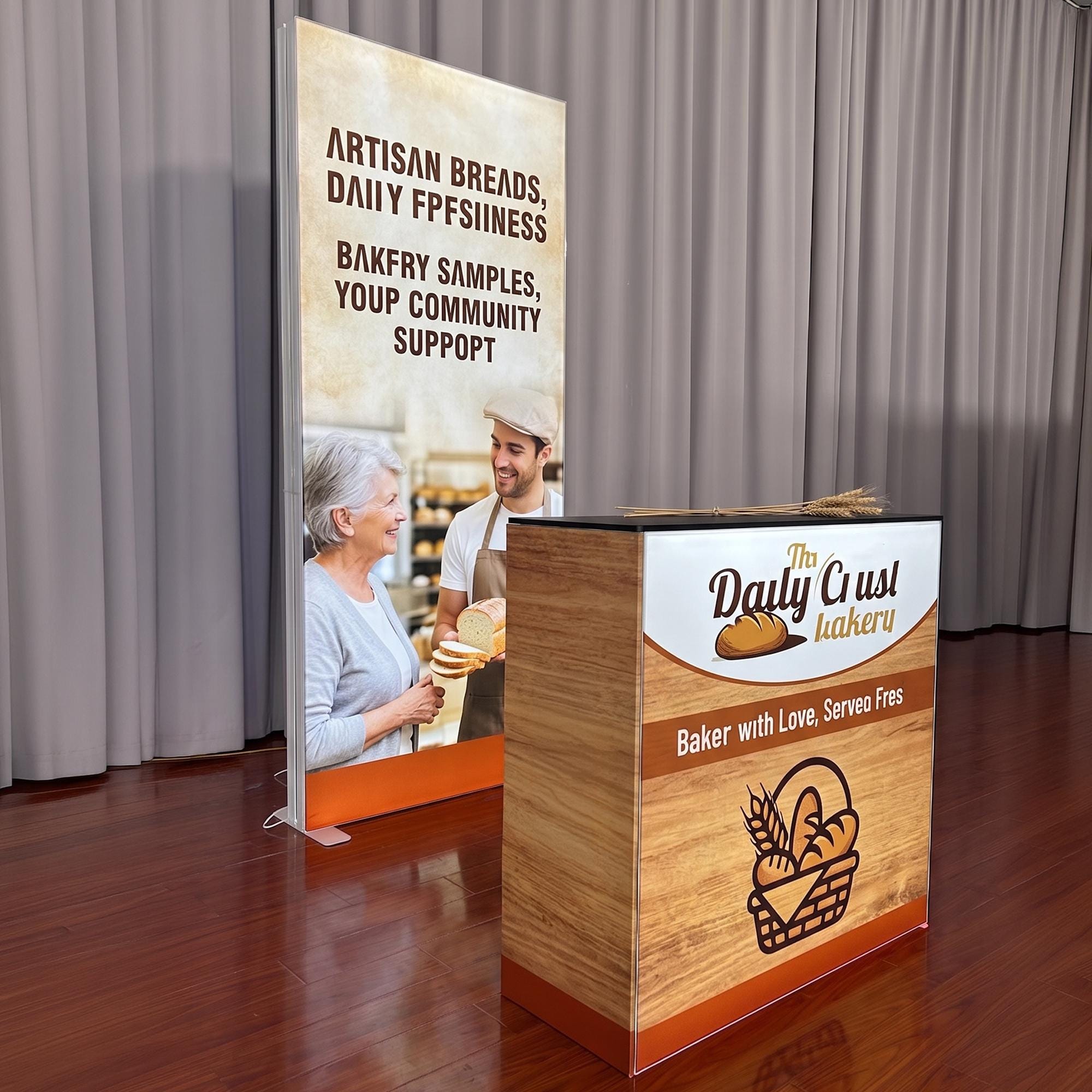 Modular SEG Lightbox Wall Frameless LED, Tension Fabric Trade Show Booth Display, Portable Backlight