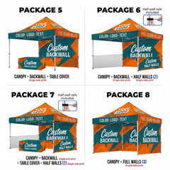 Custom Pop Up Canopy Tent Package with Trade Show Booth Display