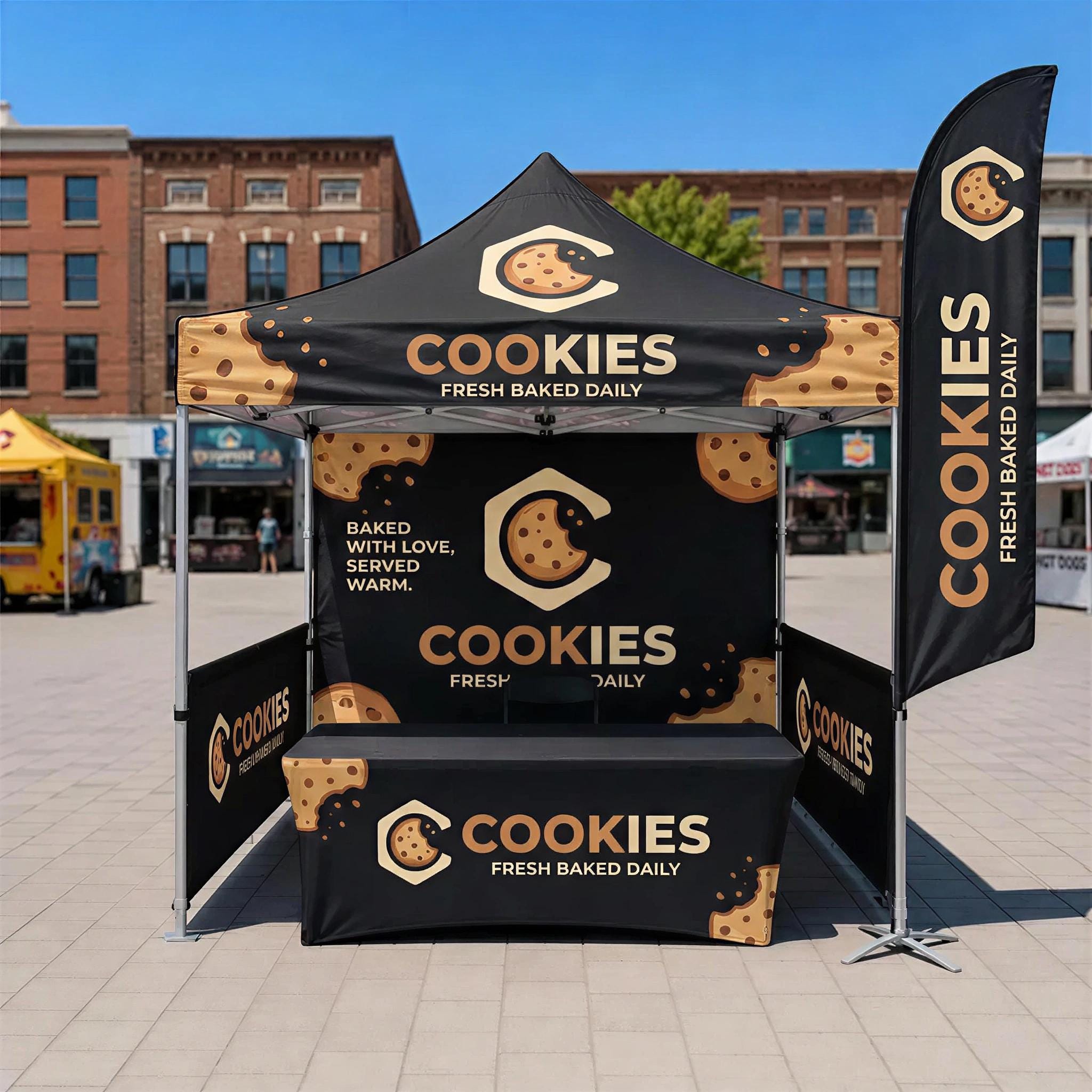 Custom Pop Up Canopy Tent Package with Trade Show Booth Display