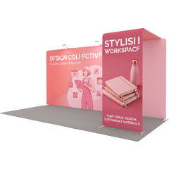 10x20FT Trade Show Booth New Design Modular Aluminum Frame Portable Dye-Sublimation for Exhibitions