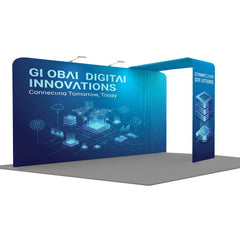 10x20FT Trade Show Booth New Design Modular Aluminum Frame Portable Dye-Sublimation for Exhibitions