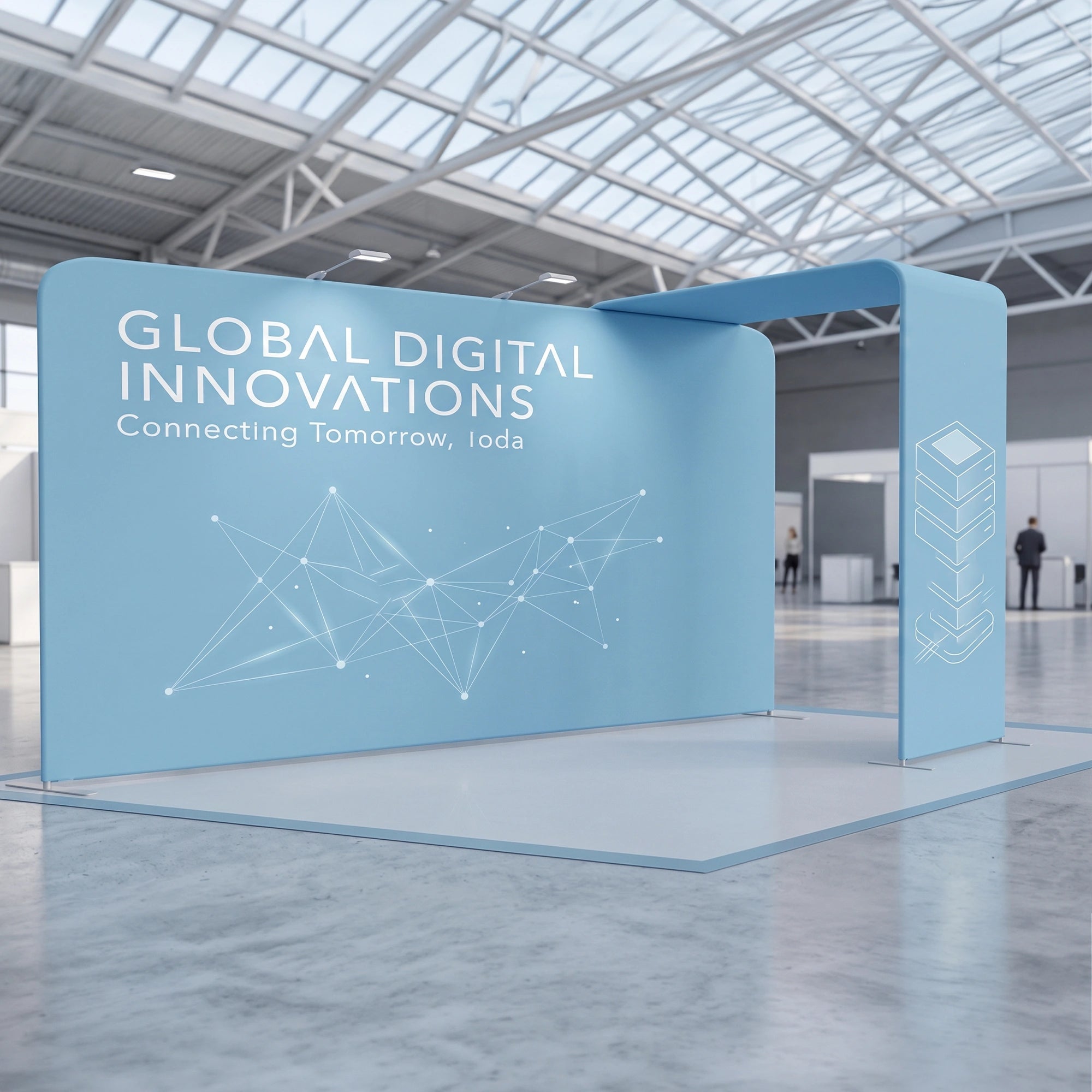 10x20FT Trade Show Booth New Design Modular Aluminum Frame Portable Dye-Sublimation for Exhibitions