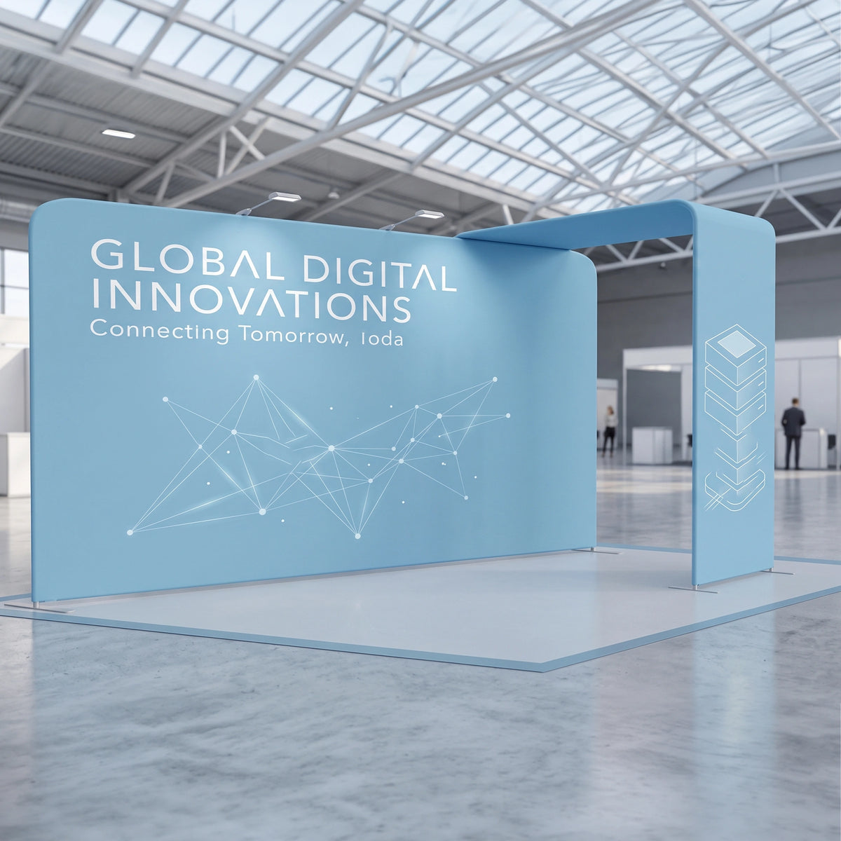 10x20FT Trade Show Booth New Design Modular Aluminum Frame Portable Dye-Sublimation for Exhibitions