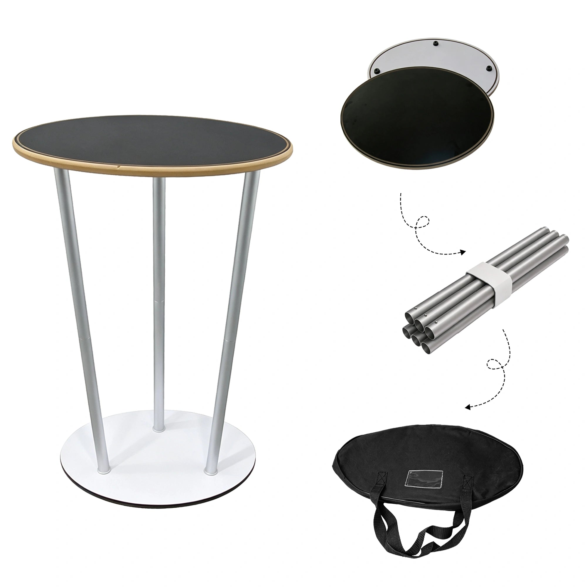 Custom Tension Fabric Podium, Trade Show, Hard Case, Business Marketing, Event Signage, Display