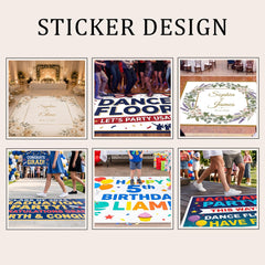Custom Floor Decal, Personalized Vinyl Floor Sticker for Weddings, Parties & Events