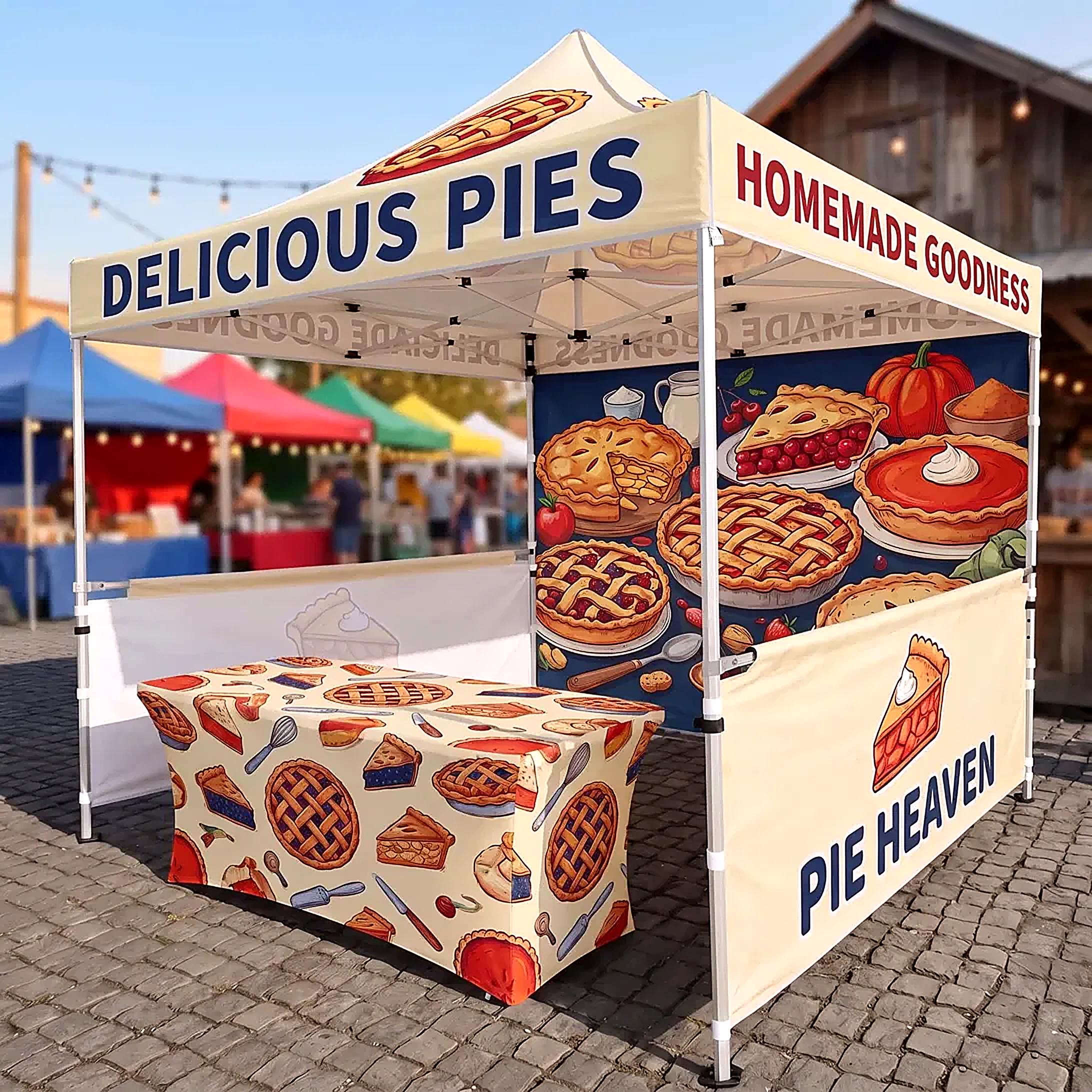 Custom Pop Up Canopy Tent Package with Trade Show Booth Display
