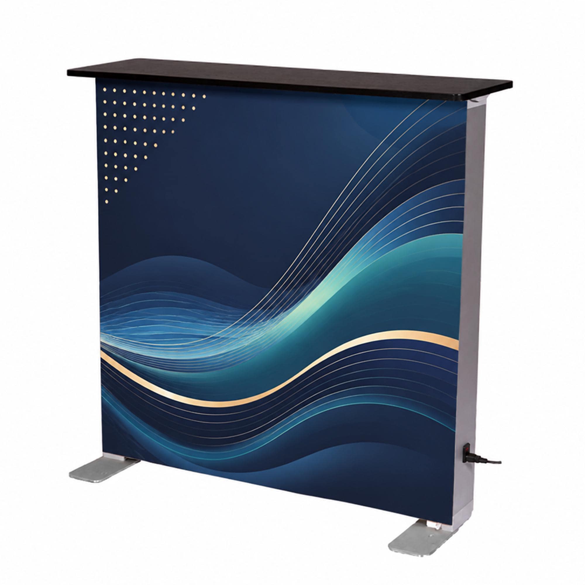 Portable Custom LED Reception Counter for Events & Exhibitions