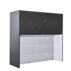Modern LED Lit Storage Cabinet, Fingerprint Lock, Trade Show Display (40"H)